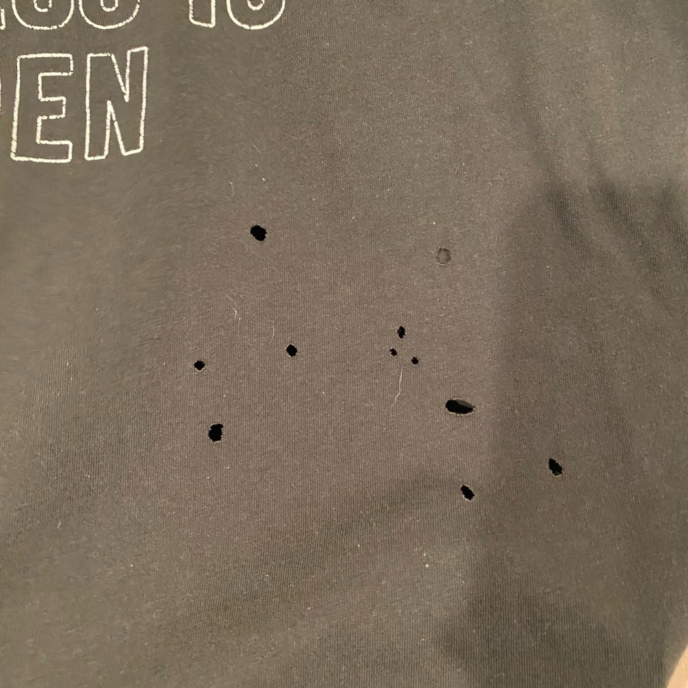 Zutter Oversized Distressed Tee - Picture 4 of 7